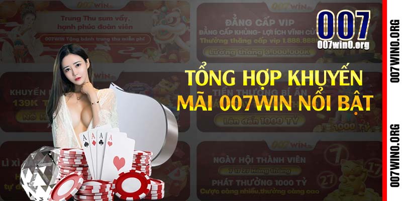 Tổng hợp khuyến mãi 007win nổi bật 